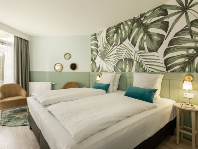 Ruhe und Entschleunigung im Hotelzimmer