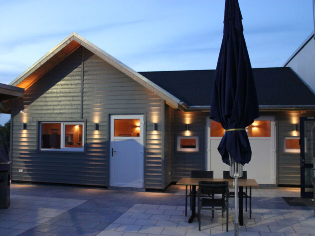 Unsere Grillhütte auf der Dachterrasse