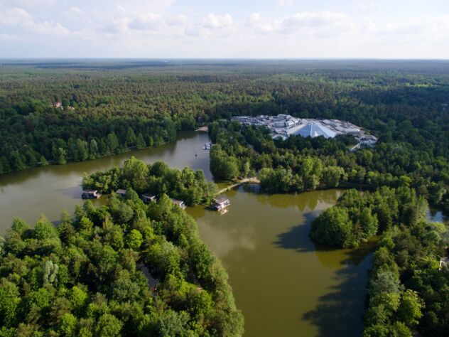 Vogelperspektive Hausboote