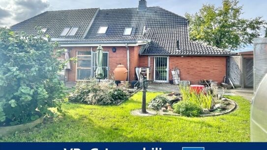 Gemütliche Doppelhaushälfte in ruhiger Lage mit großem Gartenhaus und Gewächshaus