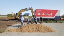 Spatenstich für neuen Autohof an der A7 bei Neumünster