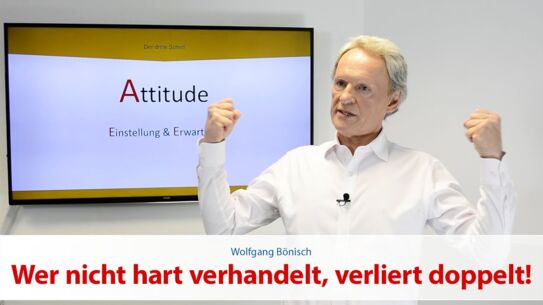 Wer nicht hart verhandelt, verliert doppelt