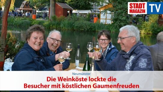 Die Weinköste lockte die Besucher mit köstlichen Gaumenfreuden