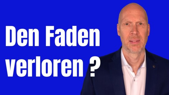 Wie du den Faden wieder aufnimmst - leichte, einfache Tipps